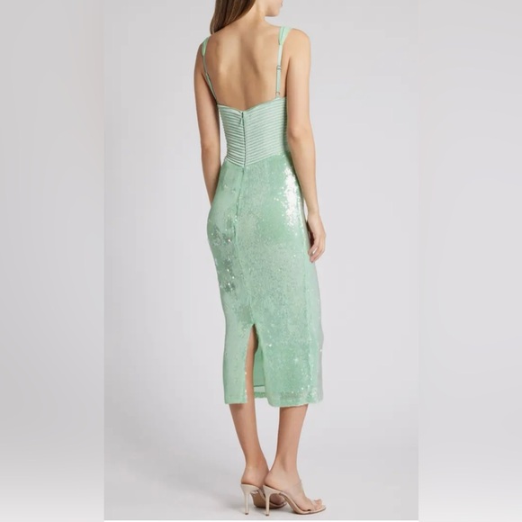 House of CB Thala Corset Bodice Sequin Cocktail Dress - Picture 3 of 12